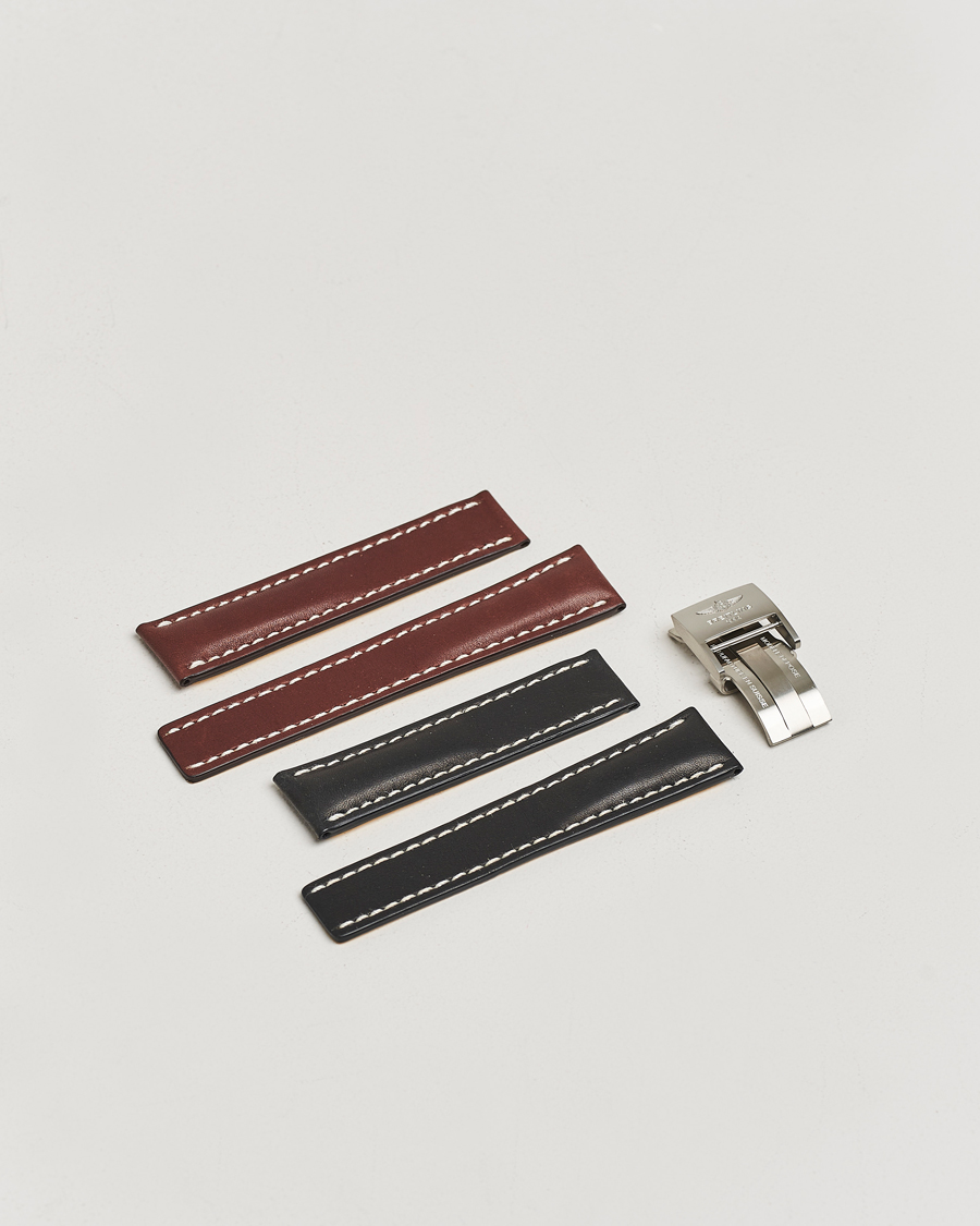 Breitling Pre-Owned Breitling Deployment Clasp - 2 Leather 22mm