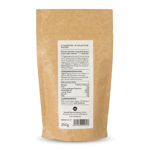Sunday Natural Products  D-Tagatose + D-Galactose