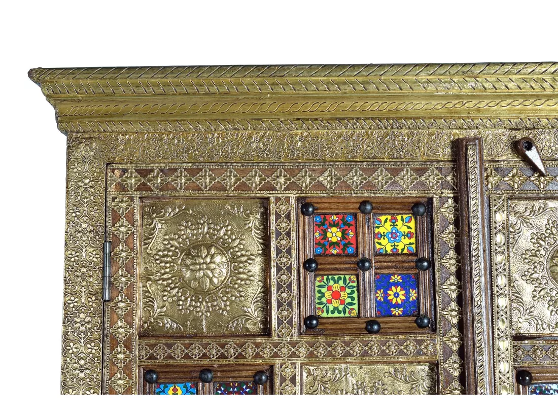 Armoire en BOIS D'ACACIA Marrón.Giner y Colomer.180x40x100