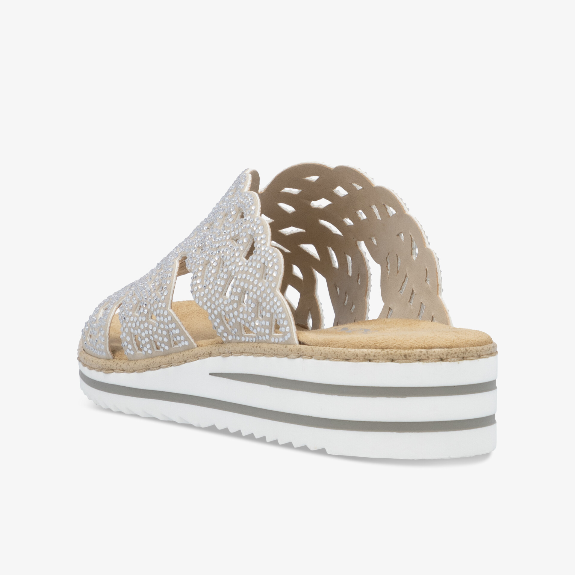 rieker Damen Pantoletten beige