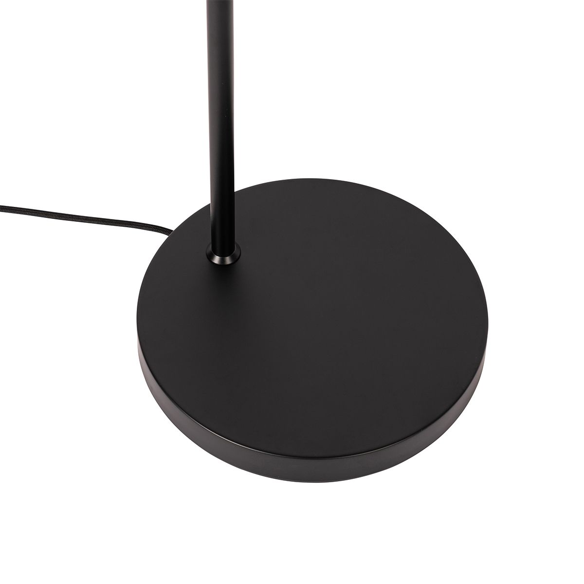 Smart vloerlamp zwart met messing en amber glas incl. Wifi G95 - Zuzanna