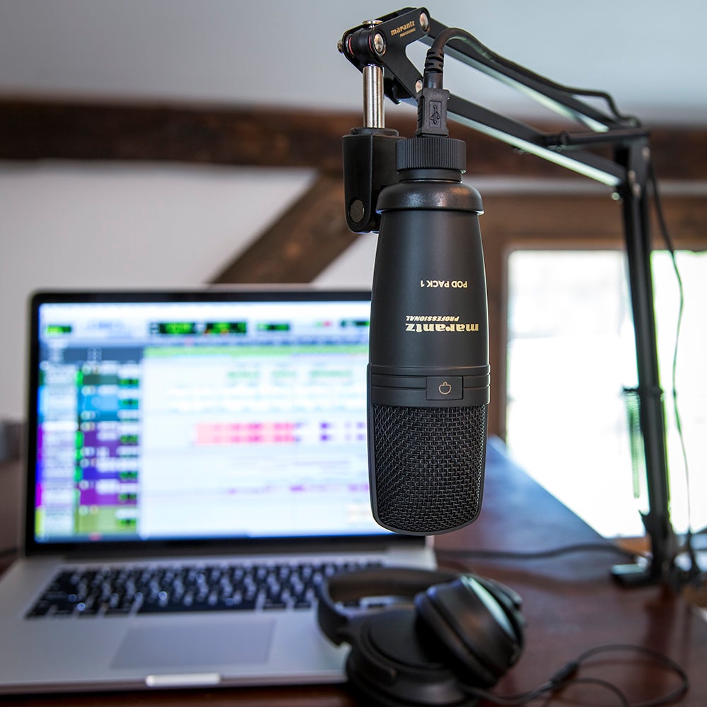 Marantz Pod Pack 1 USB microfoon met statief en kabel