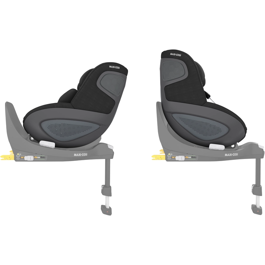 MAXI COSI Set Babyschale Coral 360 Essential Graphite plus Kindersitz Pearl 360 Authentic Black plus Basisstation FamilyFix 360