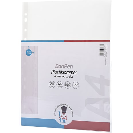 Danpen plastiklommer A4 20-pak