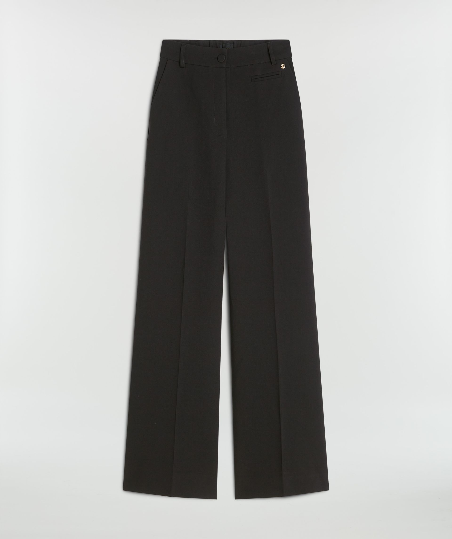 JV-KATE high rise wide leg broek - black