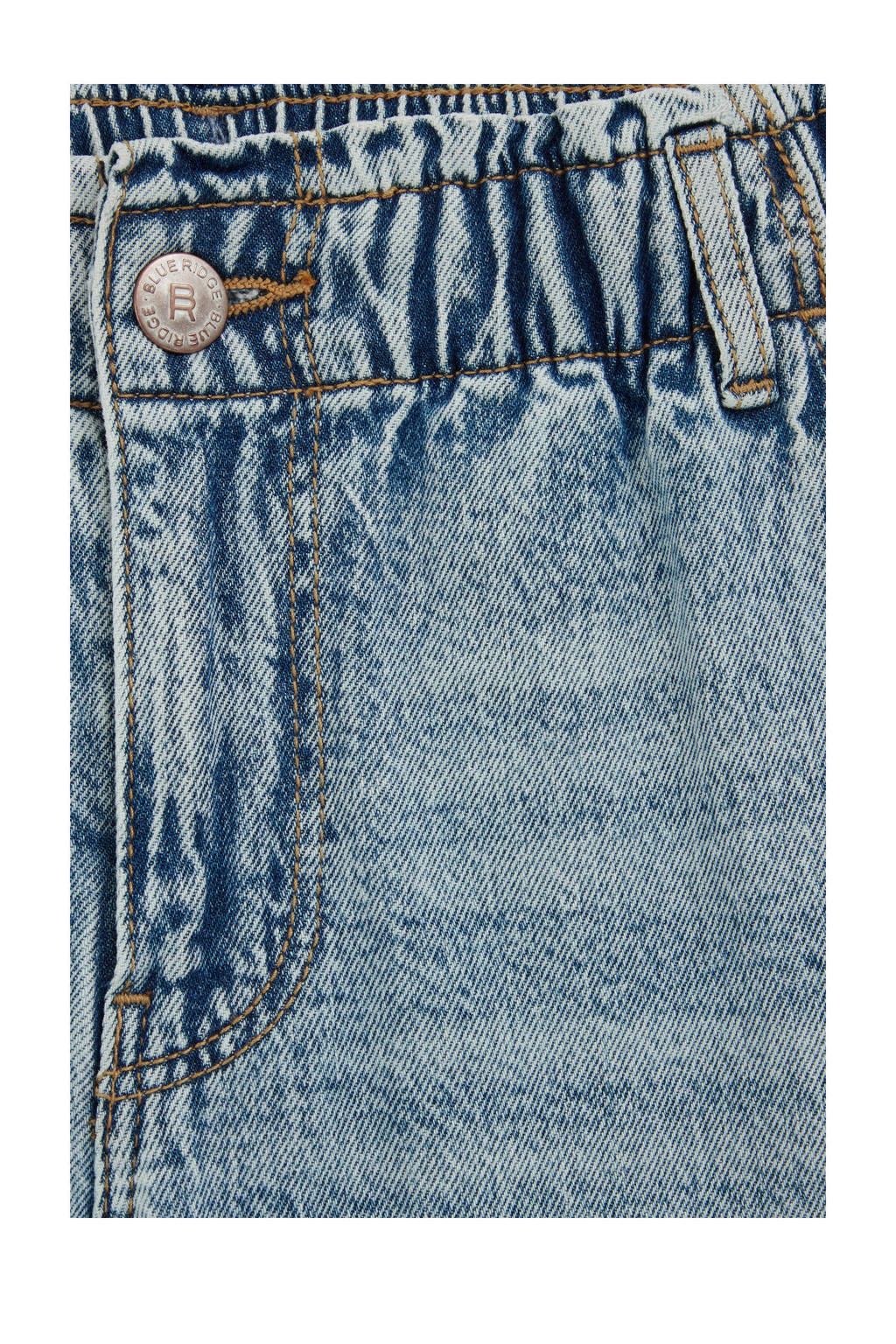 WE Fashion high waist straight leg jeans light blue denim