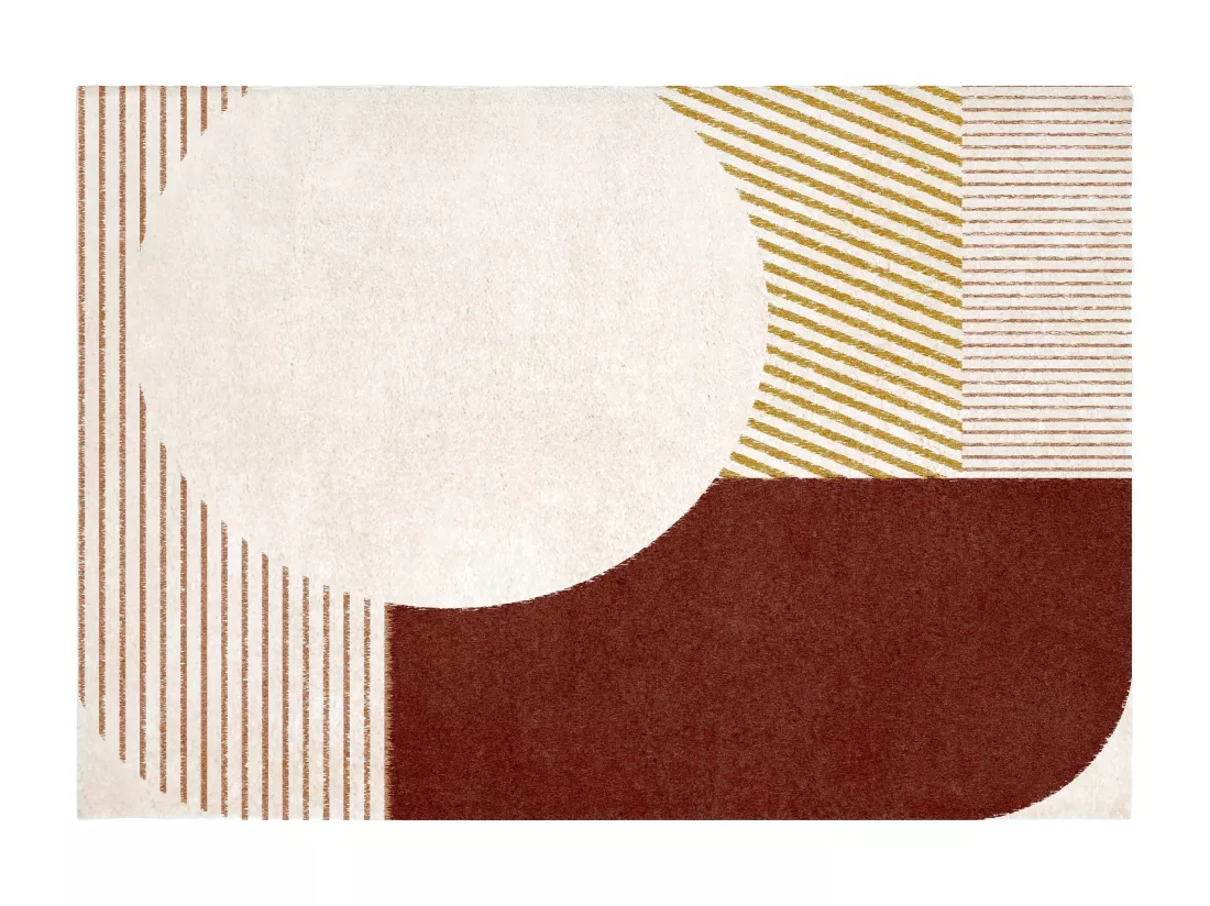 Tapis shaggy design - 160 x 230 cm - Multicolore - IMPERIA
