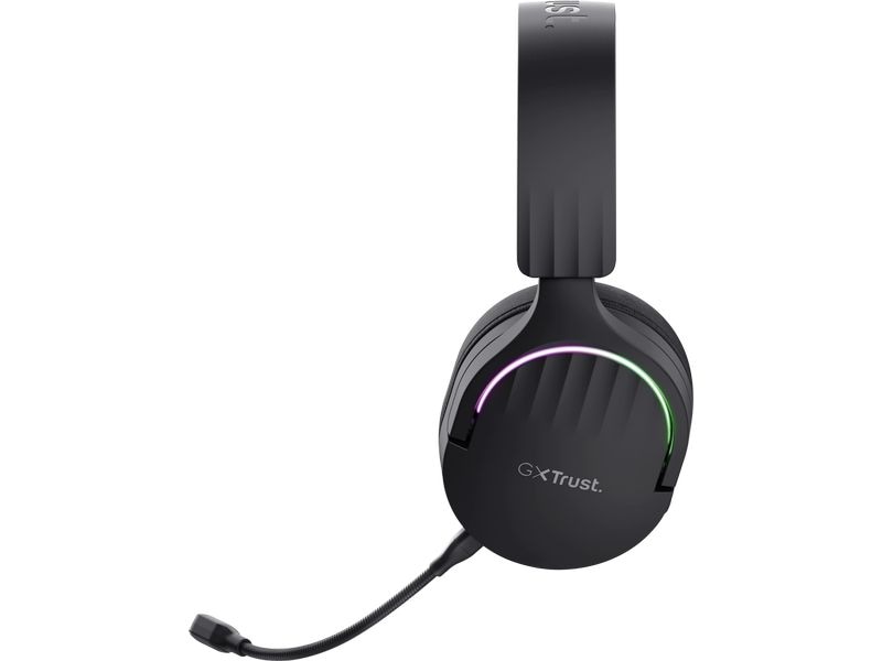Trust Headset GXT 491 FAYZO Schwarz Leistungsstarkes ohrumschliessendes kabelloses Gaming-Headset für ein kabelloses immersives Gaming-Erlebnis