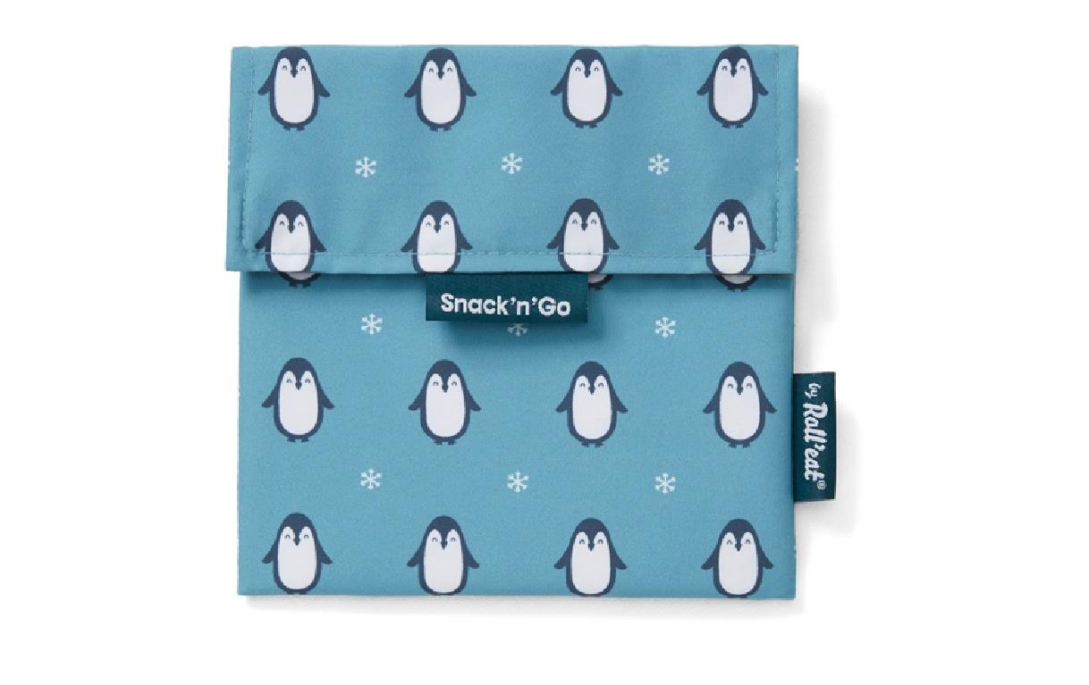 Lunchbeutel SnacknGo Animals Türkis, PinguinTürkis Lunchsack