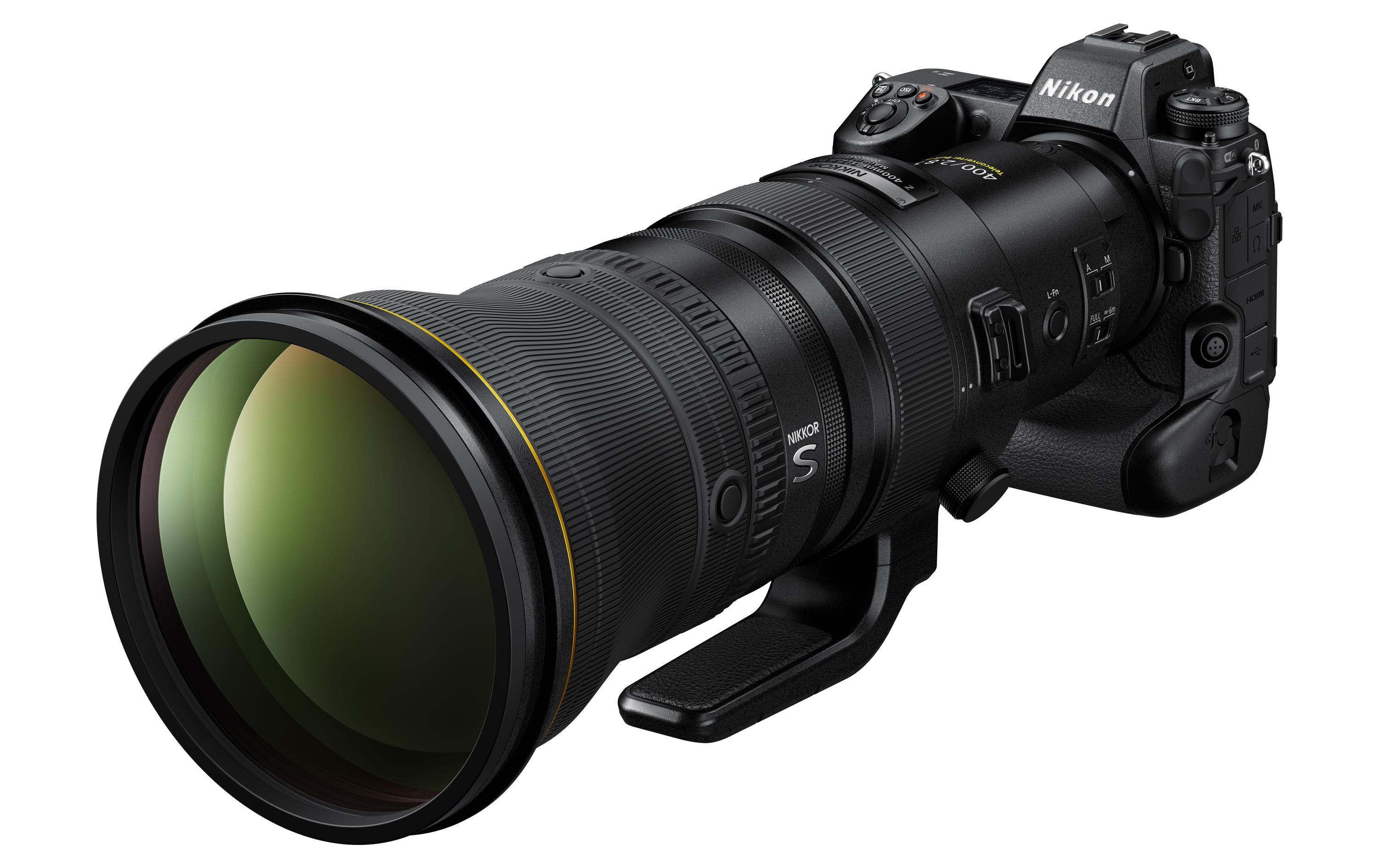 Festbrennweite NIKKOR Z 400mm F/2.8 S TC – Nikon Z<br>Nikon NIKKOR Z 400mm 1:2.8 TC VR S – Professionelles Superteleobjektiv mit Lichtstärke 1:2.8 und integriertem Telekonverter