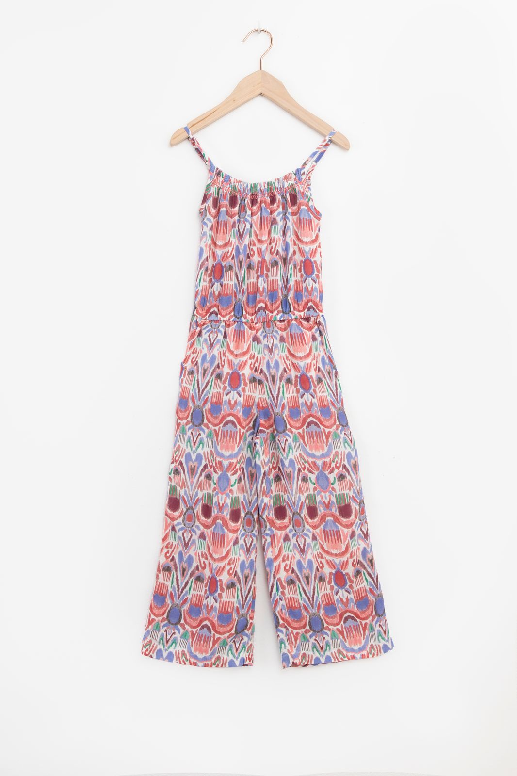 Multicolour jumpsuit met ikat print