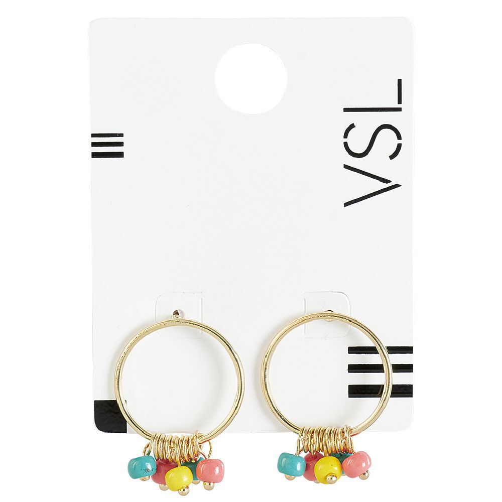 Paire de boucles d'oreilles avec perles pendantes
