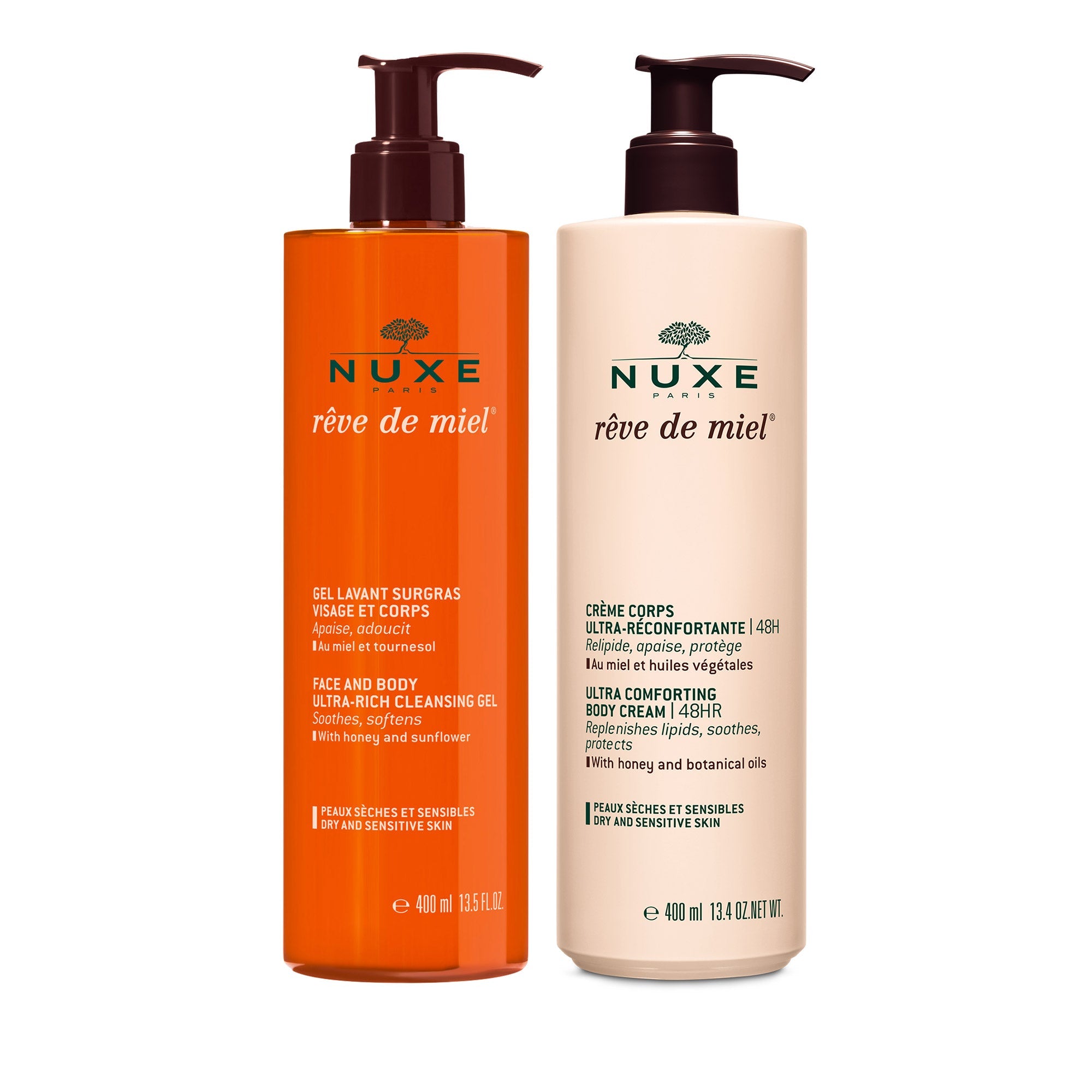 Duo Waschgel und Körpercreme, Rêve de Miel®.