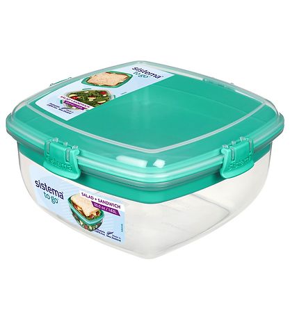 Sistema Brotdose - Salat & Sandwich - 1,63 L - Türkis