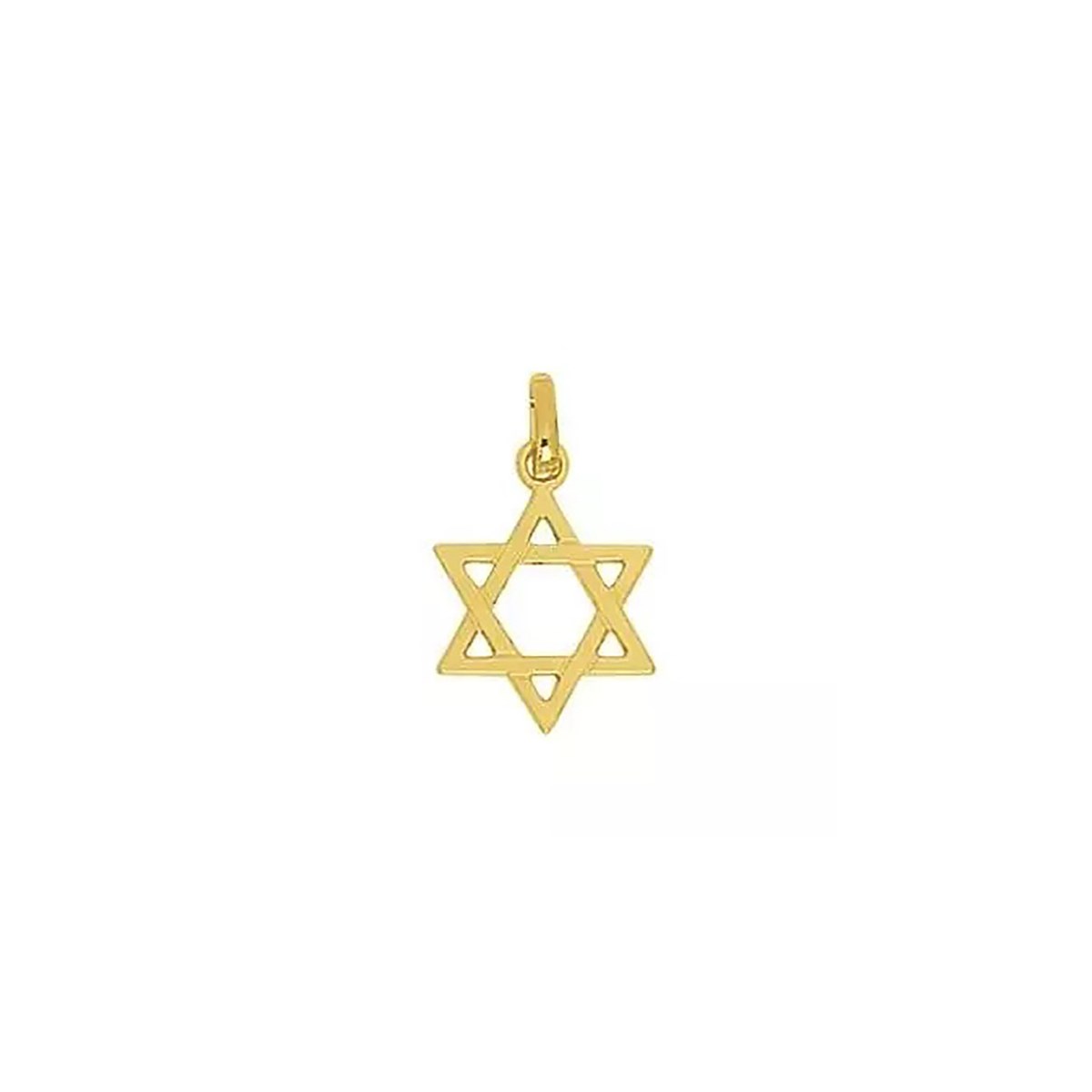 Pendentif Brillaxis Étoile de David or 9 carats