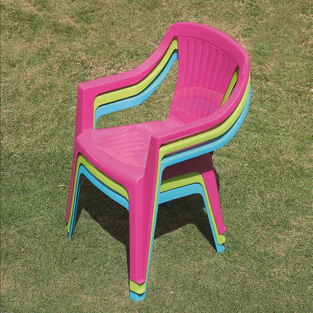 Table de jardin enfant 4 personnes rose