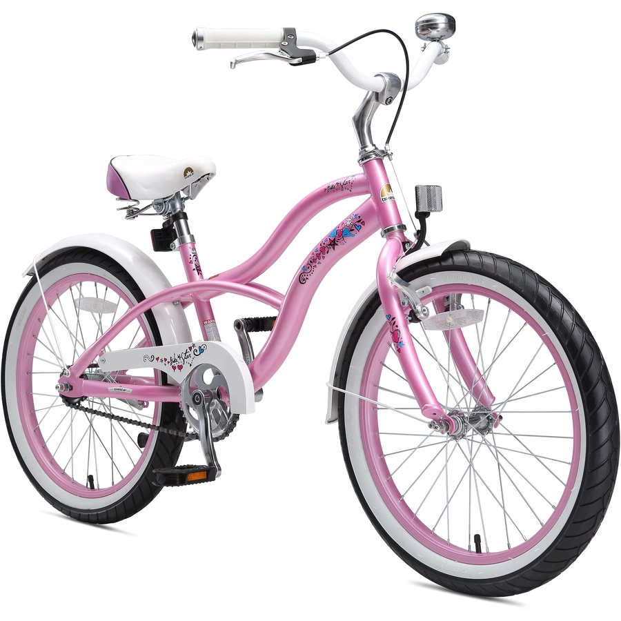 Bikestar Kinderrad 20 Zoll Cruiser pink