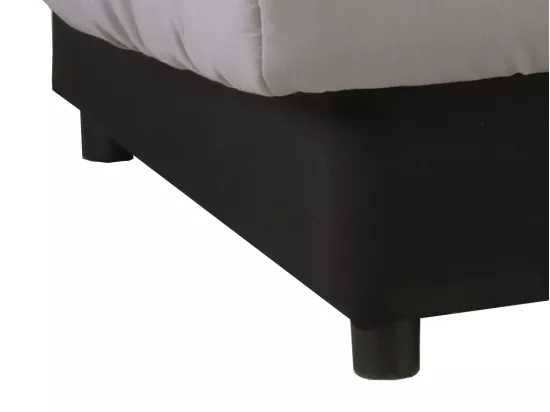 Canapé convertible clic-clac en tissu imprimé web noir FARWEST
