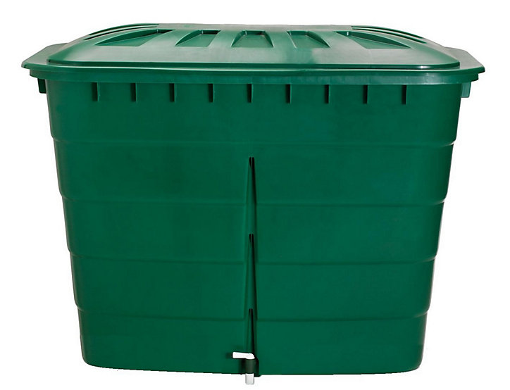 Récupérateur d'eau Garantia rectangulaire vert 520L