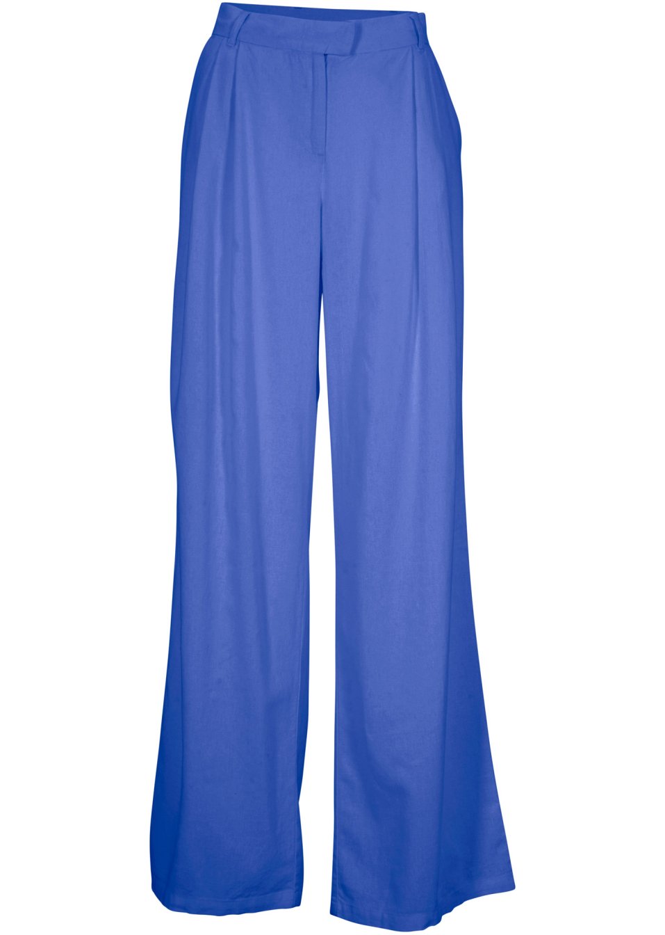 Pantalon palazzo avec lin majoritaire, coupe très large