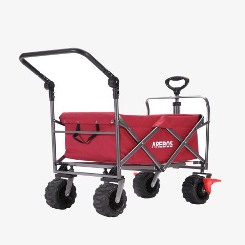Bollerwagen mit Teleskop Schubstange