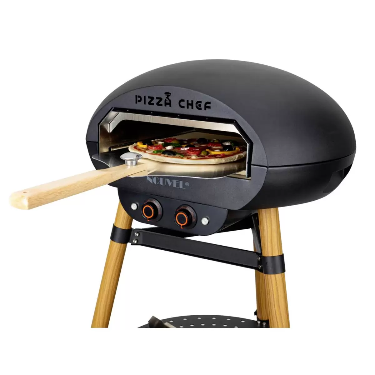 Pizza-Ofen Woody Schwarz