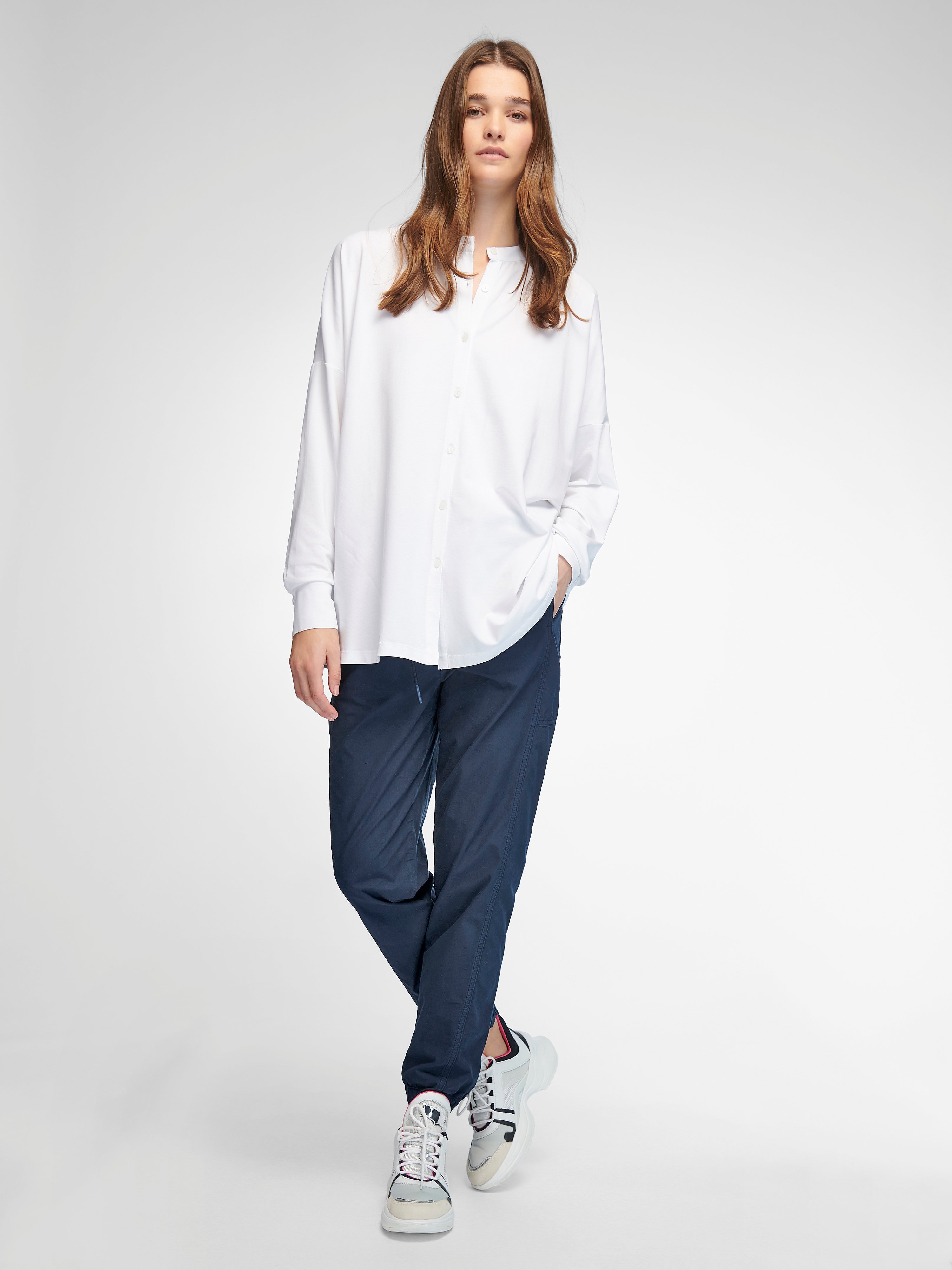 Jersey-Bluse
