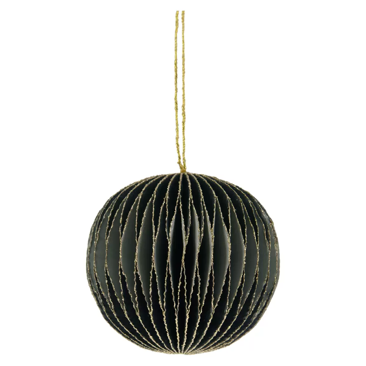 Kugel-Hängedeko Ball Paper grau,anthrazit,schwarz