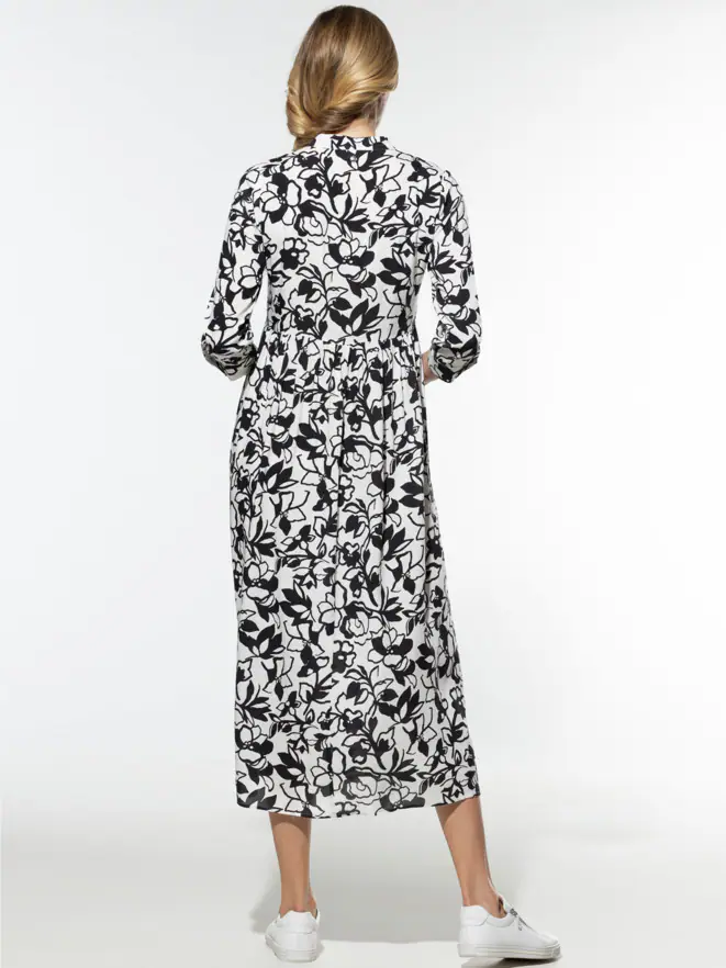 Viskosekleid Blumendruck
