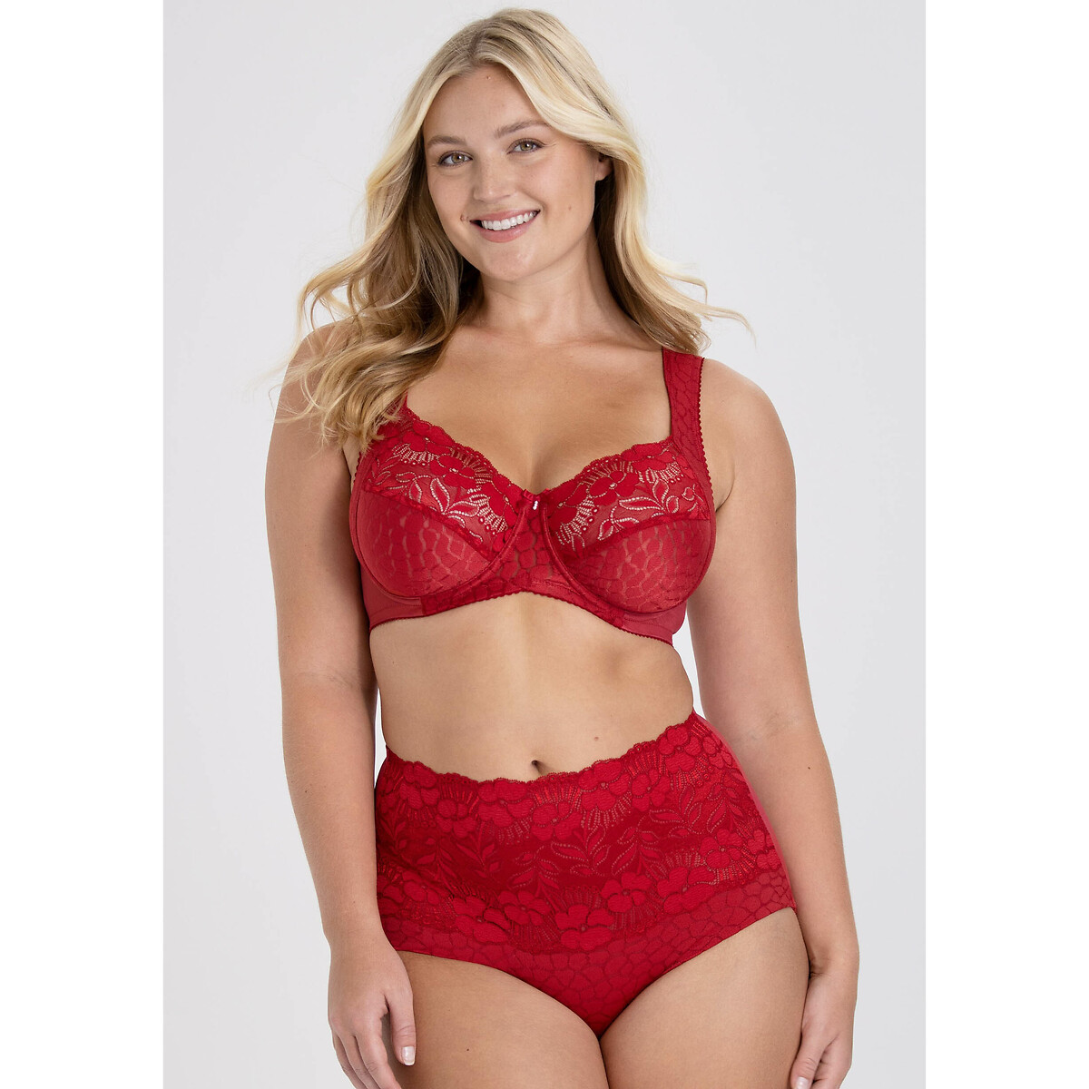MISS MARY OF SWEDEN<br>Sutiã de cobertura total em jacquard e renda