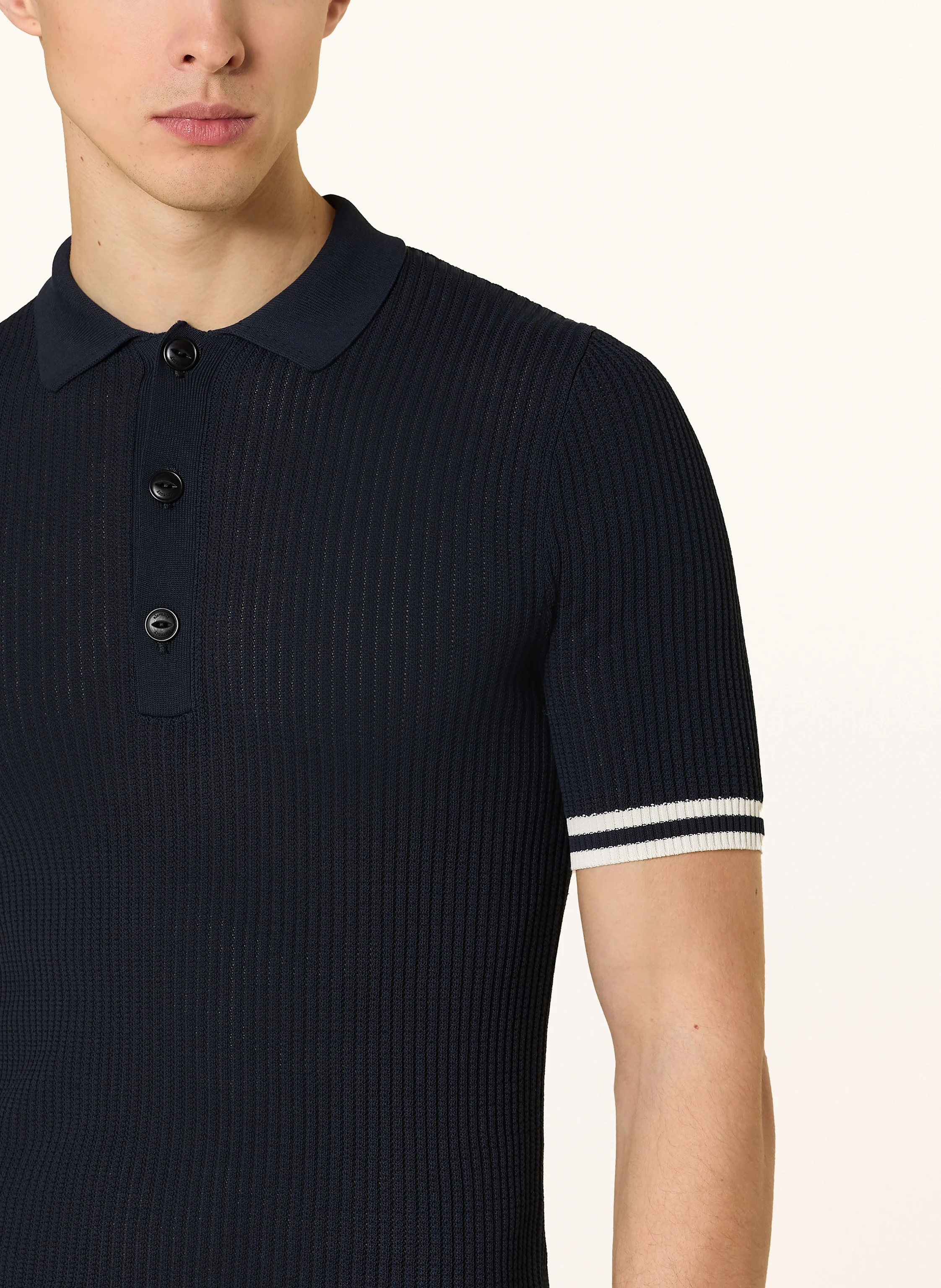 eleventy Strick-Poloshirt