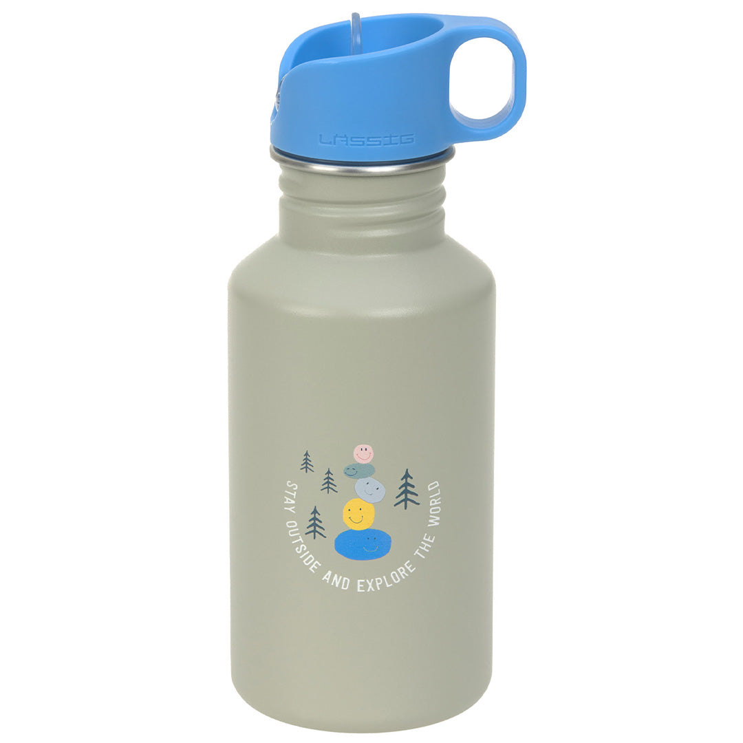 lässig rvs drinkfles sunny explorer - green-blue - 500 ml