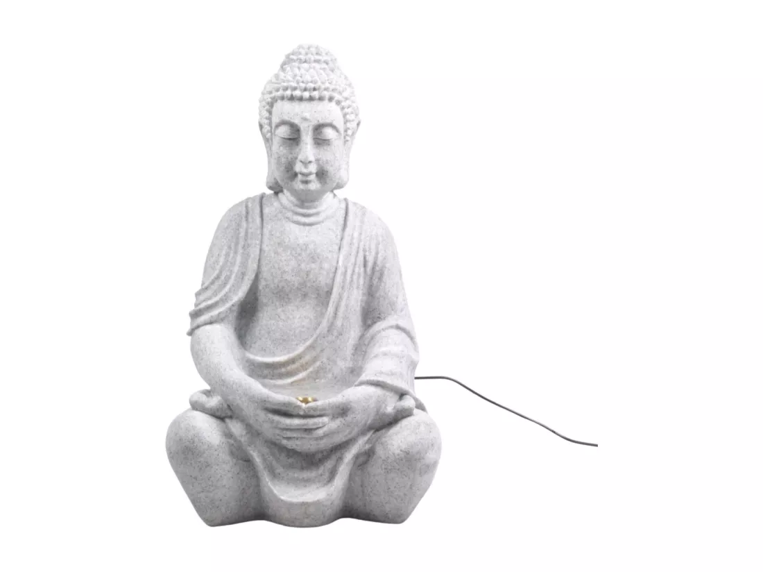 Fontaine bouddha assis position lotus 30 x 25 x 50 cm