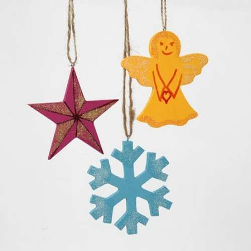 Weihnachtsaufhänger aus Holz