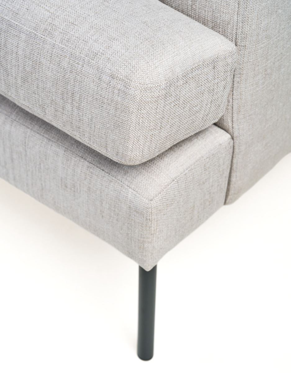 3 seter sofa grå - 189x94x80 cm