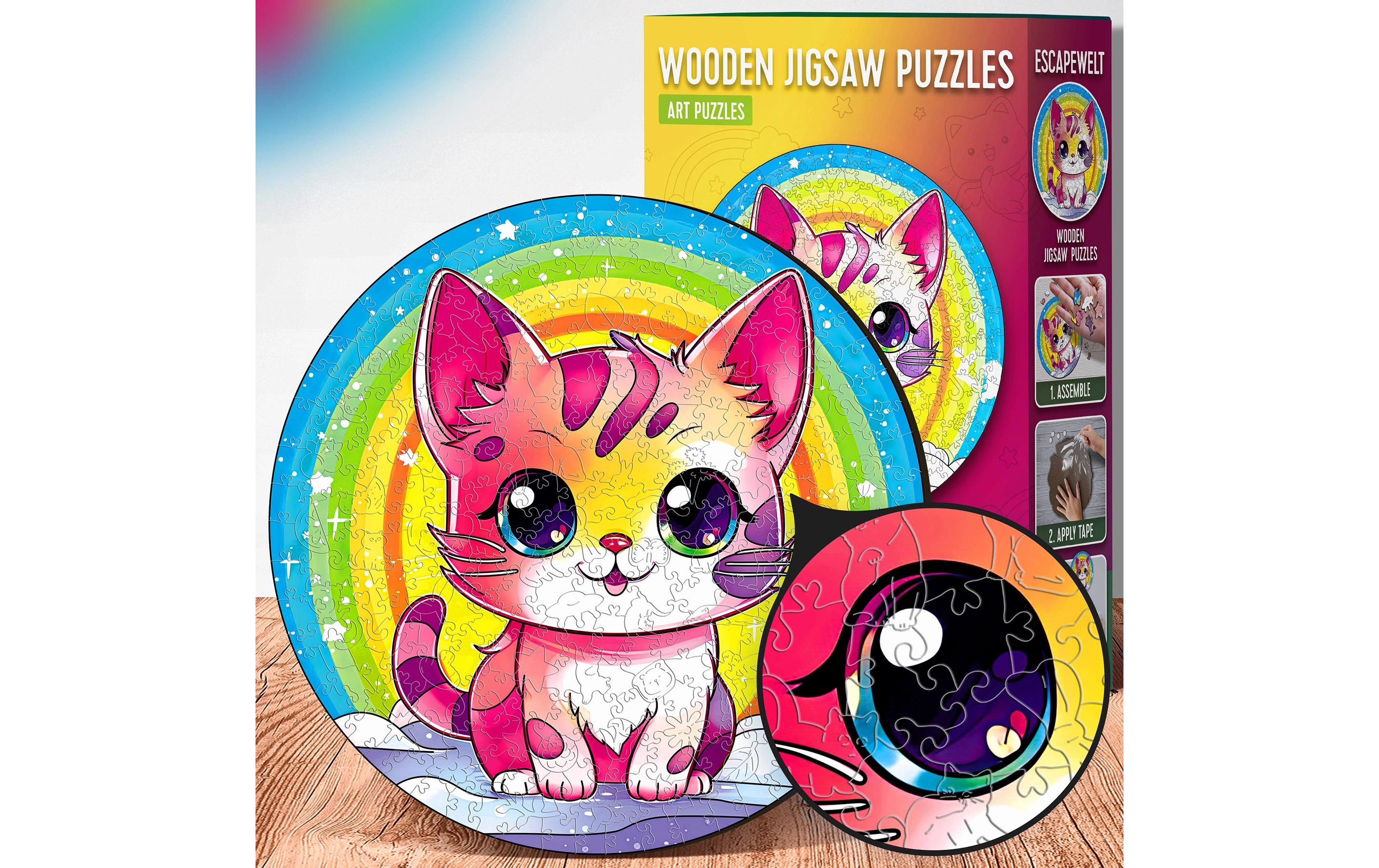 Holz-Puzzle KätzchenPuzzle mit 200 Teilen