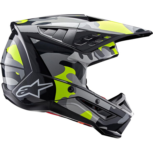 Alpinestars - Casque S-M5 Rover 2 Gris / Noir / Jaune fluo / Brillant