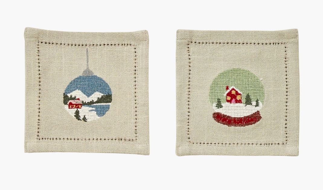 2pk drikkebrikke natur - 13x13 cm