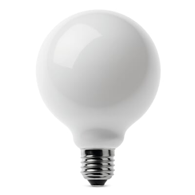 LED-Filament-Globelampe 95 mm E27, E 27 7 W, Opal