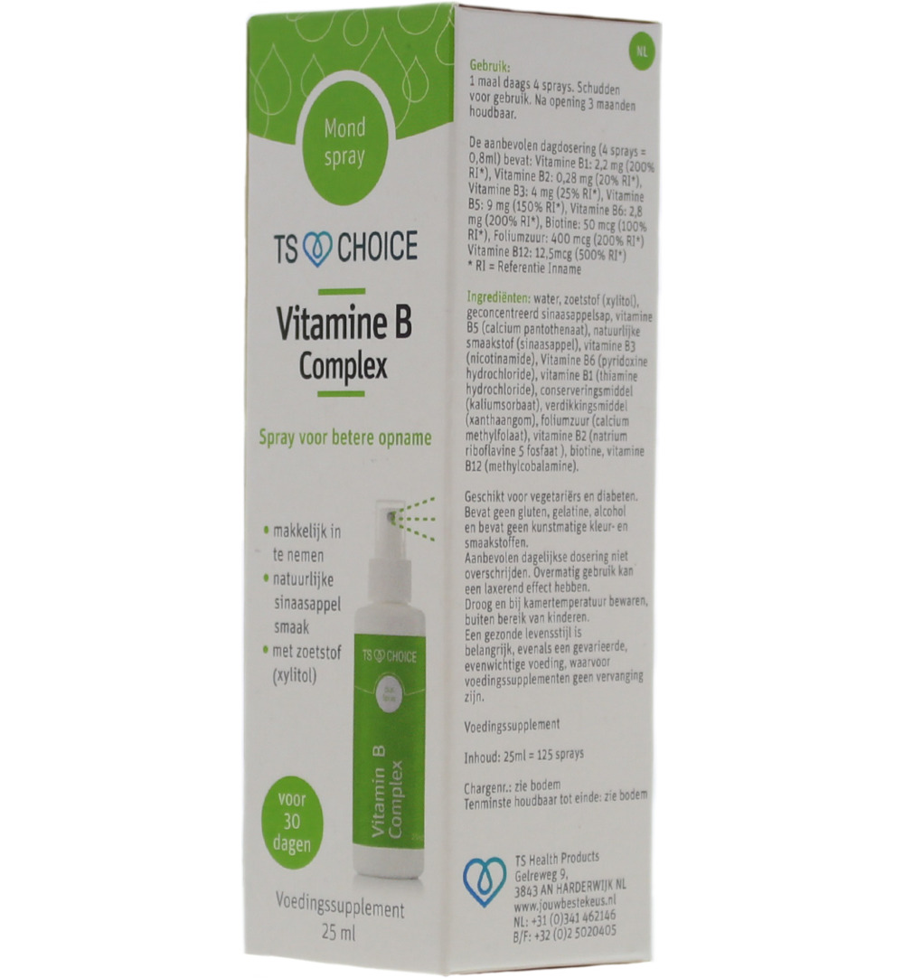 Ts Choice Vitaminespray Vitamine B Complex (25 ml)