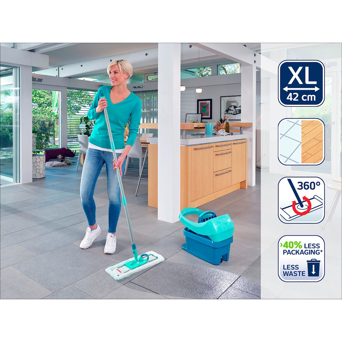 Leifheit Profi XL micro duo White/Green