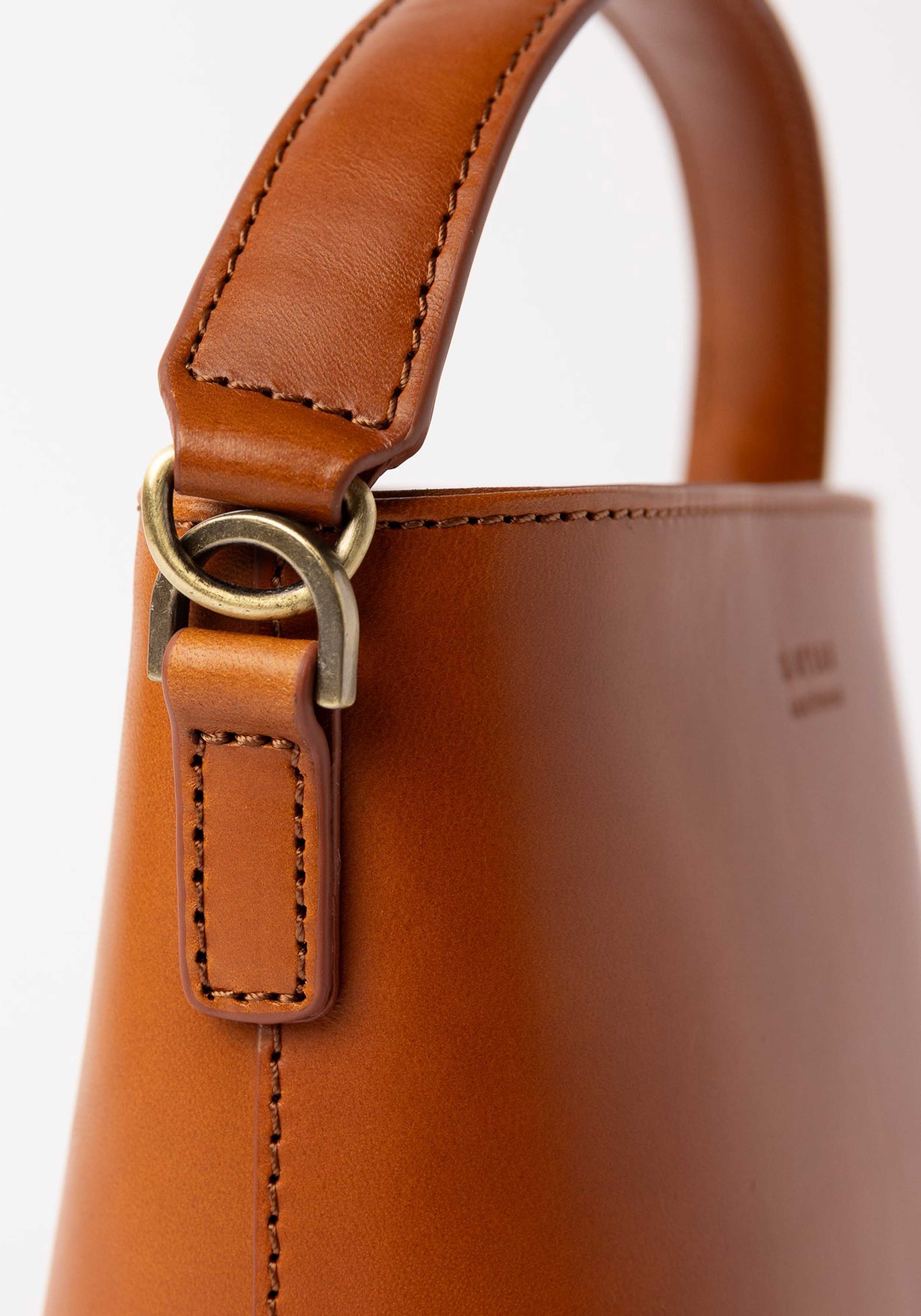 O My Bag Bucket Bag Bobbi Midi Classic Leather Cognac