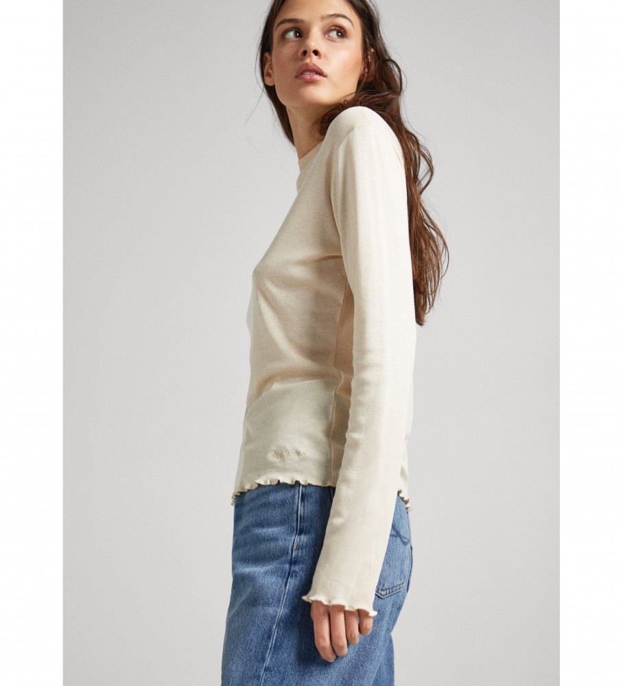 Camiseta bege Charlene da Pepe Jeans