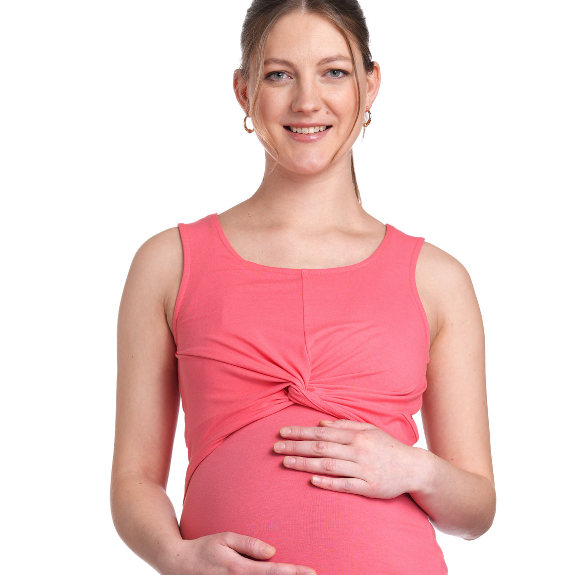 Gina Mama Damen Still-Top unifarben pink