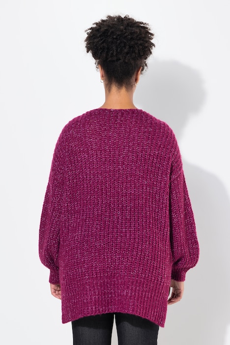 Pullover, oversized, V-Ausschnitt