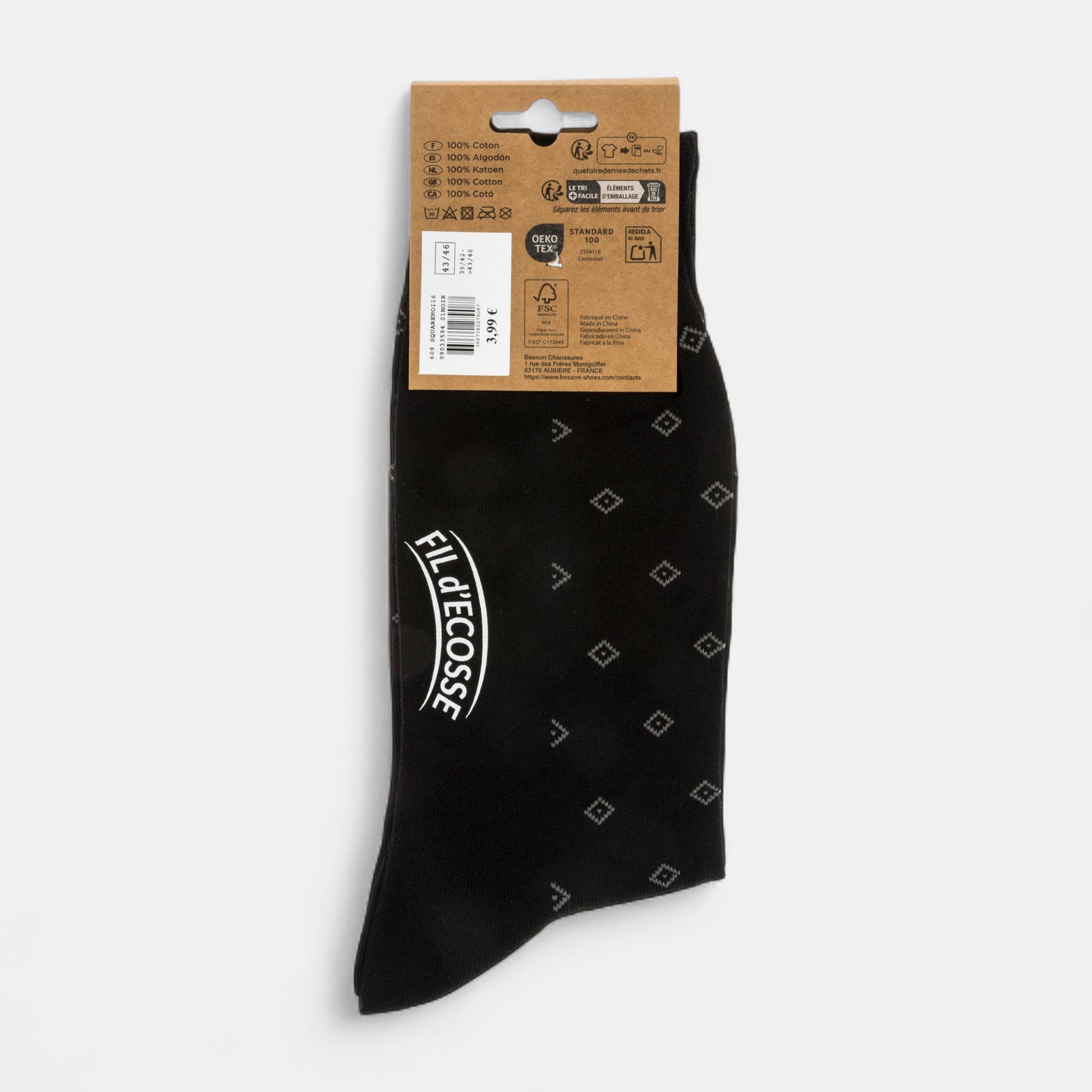 Chaussettes Homme noir
