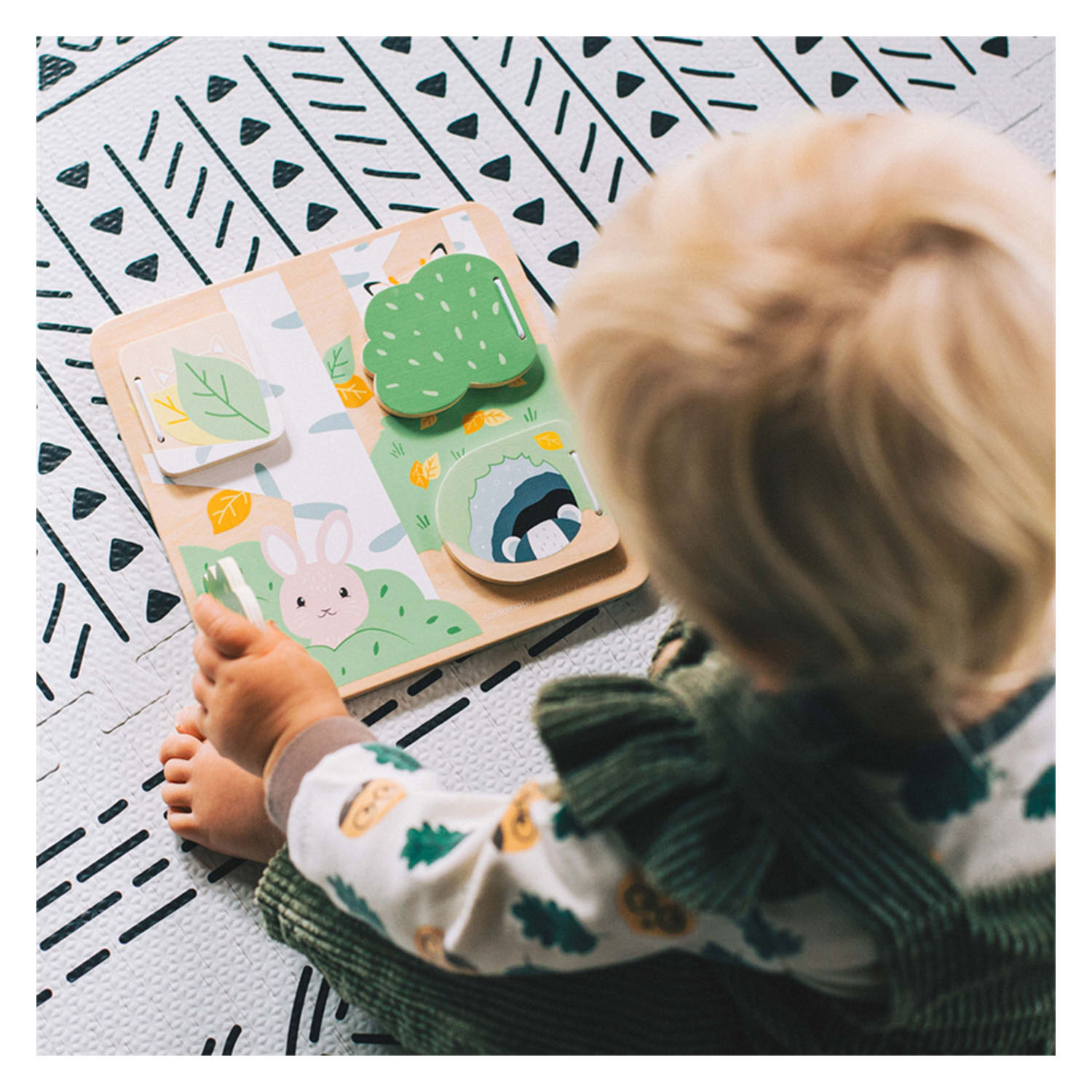 Bigjigs Woodland Houten Verstop en ZoekPuzzel