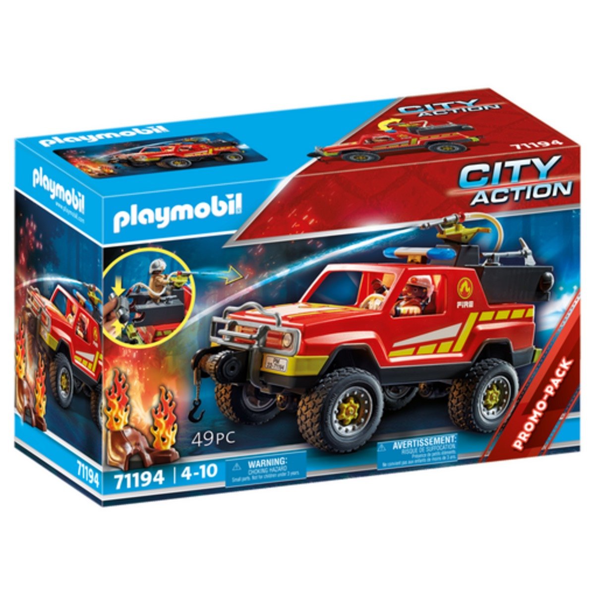Pickup & pompier Playmobil City Action 71194