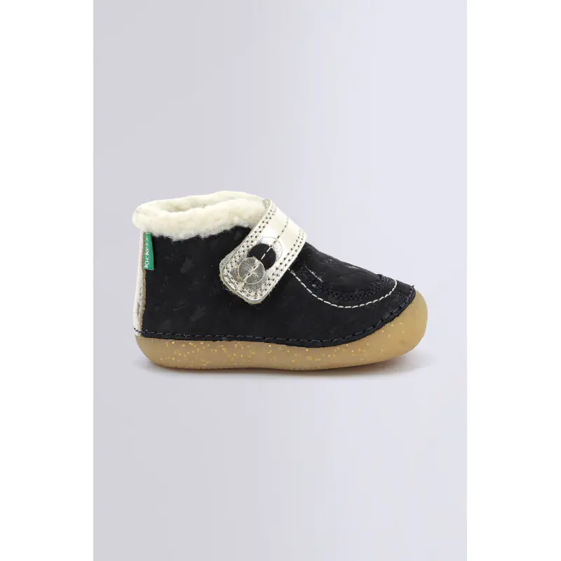 SO SCHUSS MARINE OR FANTAISIE BOTTILLONS Cuir Fille