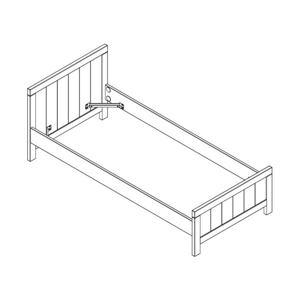 Vipack Erik Bed Wit 90 x 200 cm